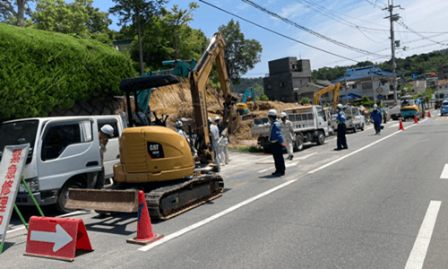 下水道管埋没工事